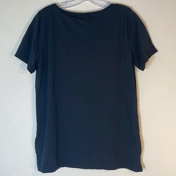 NWT. J. Crew Medium Supima Cotton Black Short Sleeve T Shirt. - Picture 6 of 6